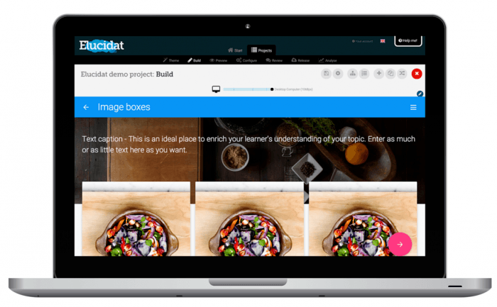 Elucidat E-Learning Autorensystem Elucidat Autorentool