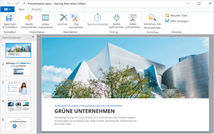 iSpring Suite - Software zum Erstellen von Erklärvideos