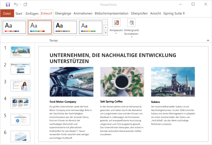 Erstellen eines Kurses in iSpring Suite Kurs in iSpring Suite erstellen