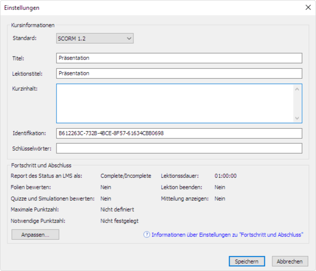 MP4 in SCORM exportieren