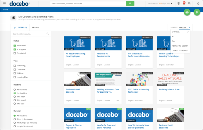 Docebo E-Learning-Plattform