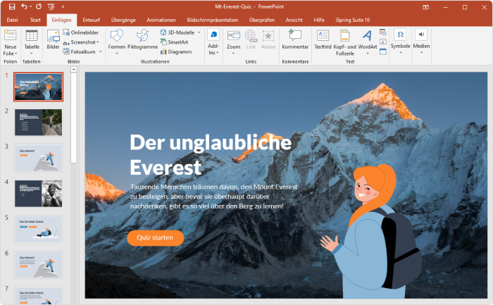 Erstellen Sie ein interaktives PowerPoint-Quiz