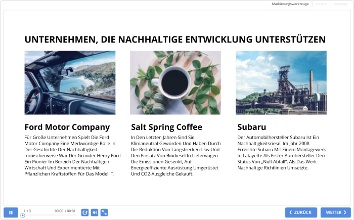 Kein Seitenleistenlayout in iSpring Suite