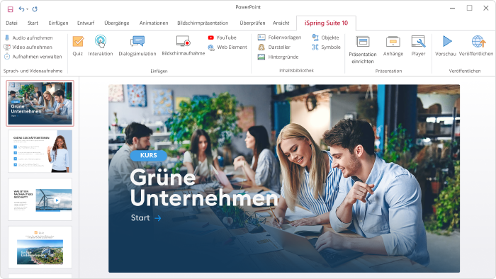 iSpring Suite Plugin für Moodle