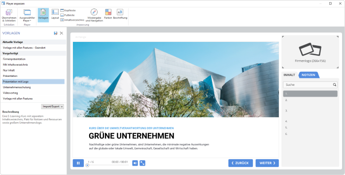 Anpassung des SCORM- Players Anpassung des SCORM- Players in iSpring