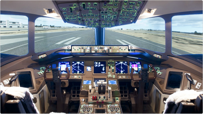 Boeing 777-300ER Flugsimulatorkabine