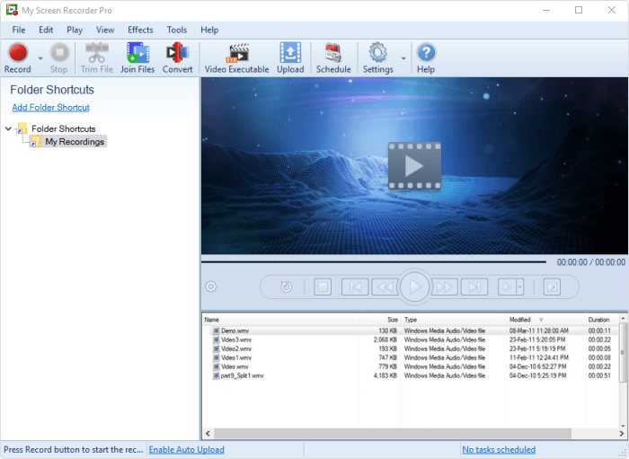 My Screen Recorder Pro - Bildschirmaufnahme-Software für Windows