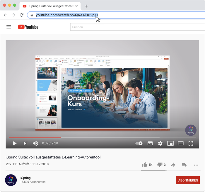 Den Link zu einem Video finden Den Link zu einem YouTube-Video finden