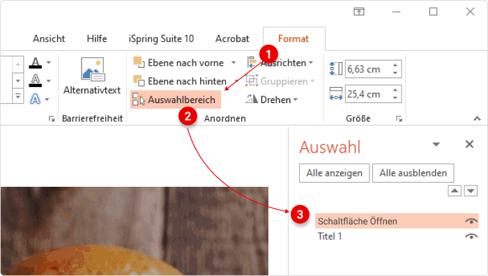 Erstellen einer On-Click-Interaktion in PowerPoint