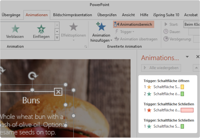 Schließen-Schaltfläche in PowerPoint