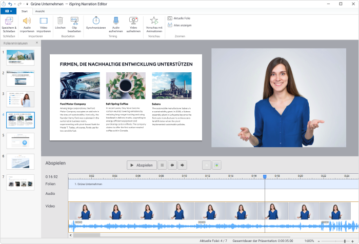 Gemischte Media-Voiceover und Videos Gemischte Media-Voiceover und Videos