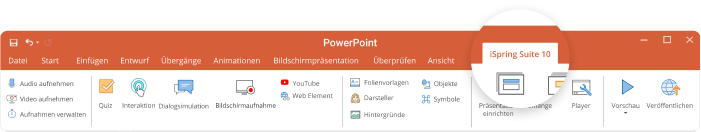 iSpring Suite Max in PowerPoint iSpring Suite Max in PowerPoint