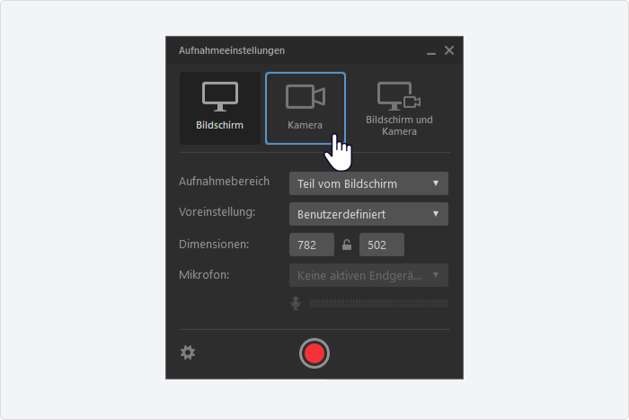 Aufnahmeeinstellungen in iSpring Suite Aufnahmeeinstellungen in iSpring Suite