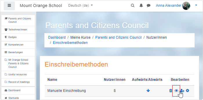 Einrichtung Anmeldemethoden