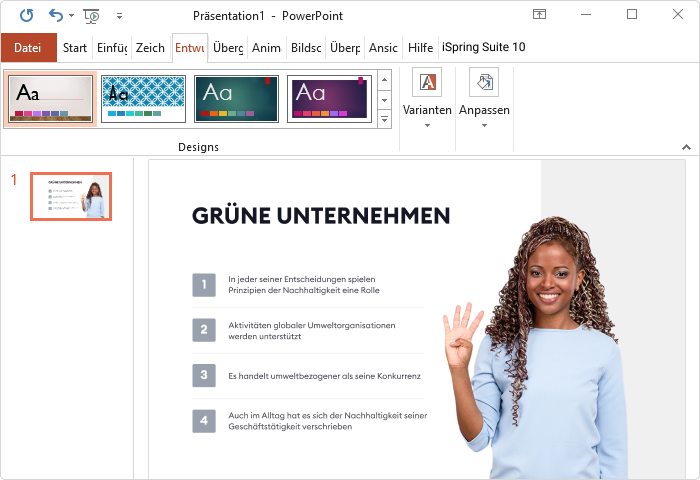 Kurs in iSpring Suite erstellen Kurs in iSpring Suite erstellen