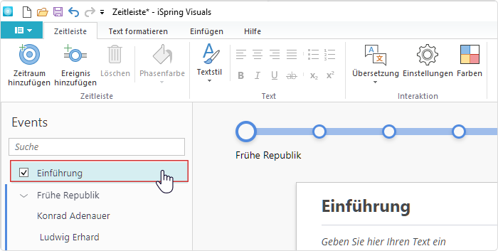 Timelines in iSpring Suite