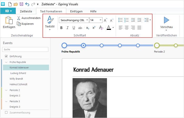 Timelines in iSpring Suite