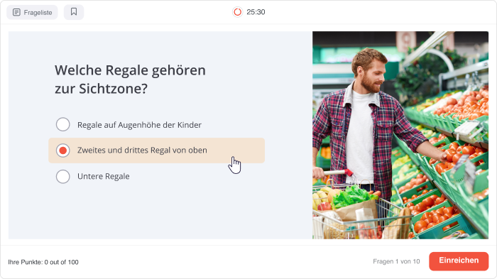 Quiz erstellt mit iSpring Suite