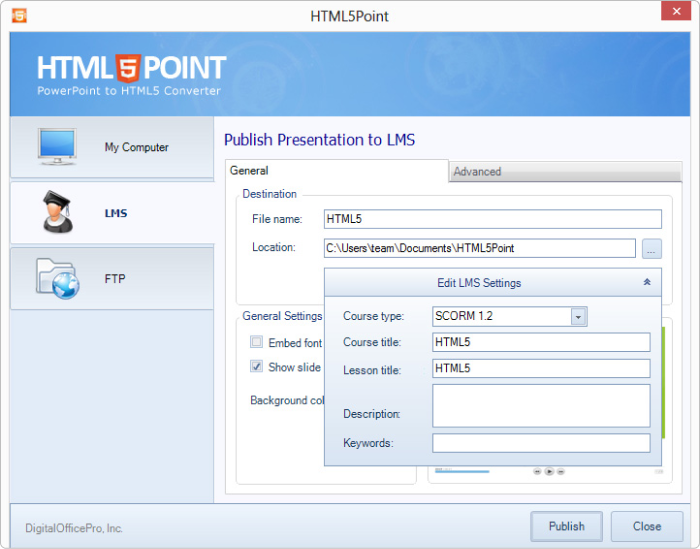 HTML5Point PowerPoint Add-In