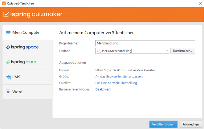 Umfrage veröffentlichen Umfrage veröffentlichen