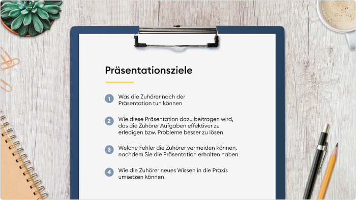 Ziele der PowerPoint-Präsentation