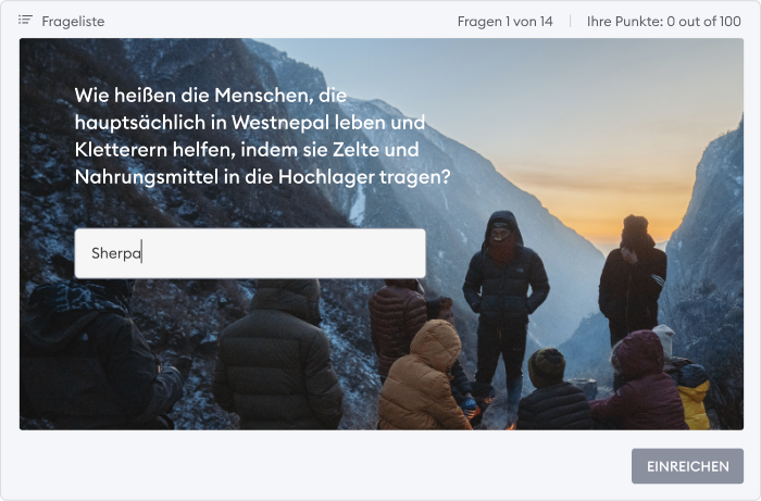 Kurze Textantwort Quiz-Vorlage