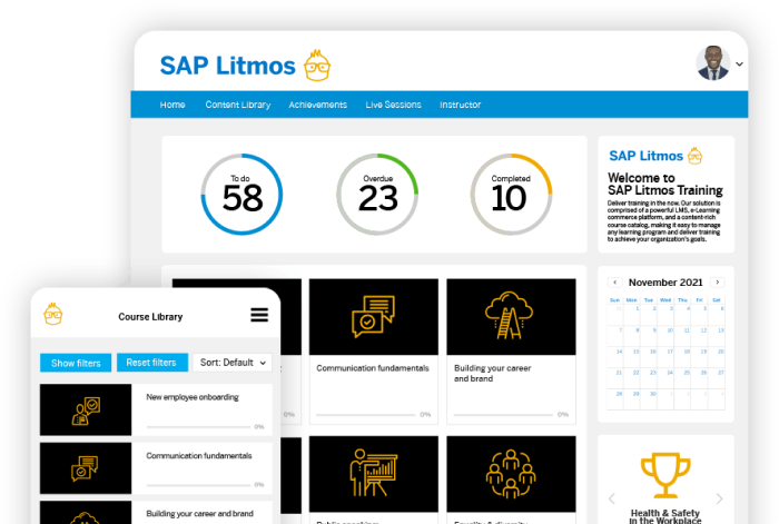 SAP Litmos ist eine LMS-Software für Unternehmen