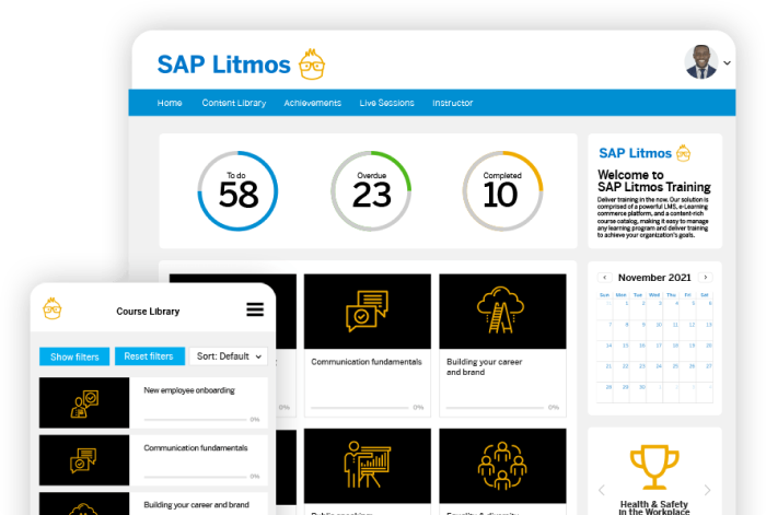 SAP Litmos SAP Litmos ist eine LMS-Software für Unternehmen