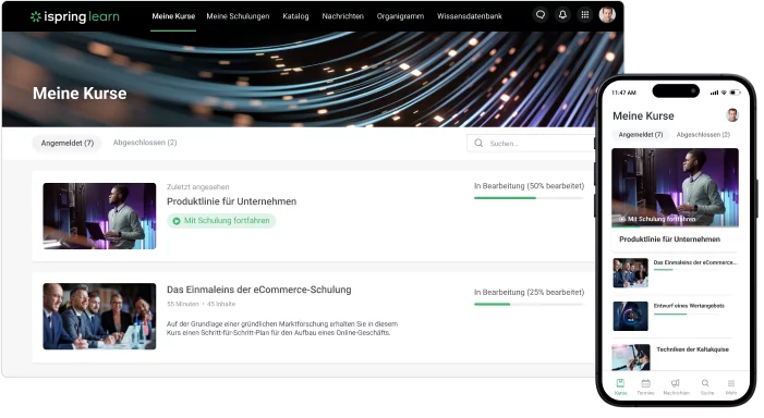 iSpring Learn LMS Eine 360-Grad-Feedback Plattform