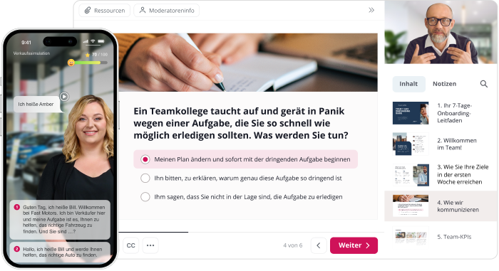 Erstellen Sie Quizzen und Dialogsimulationen mit iSpring Suite