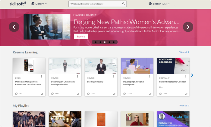 Skillsoft-Schulungsplattform 
