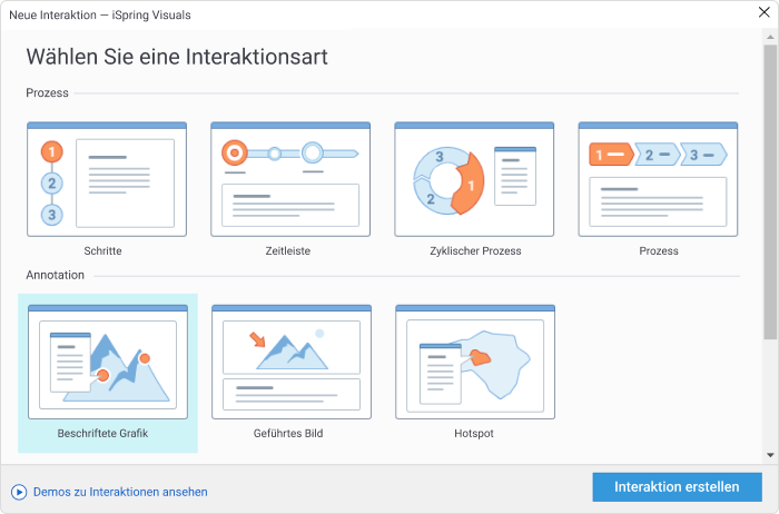 Learning Nuggets: Interaktion erstellen