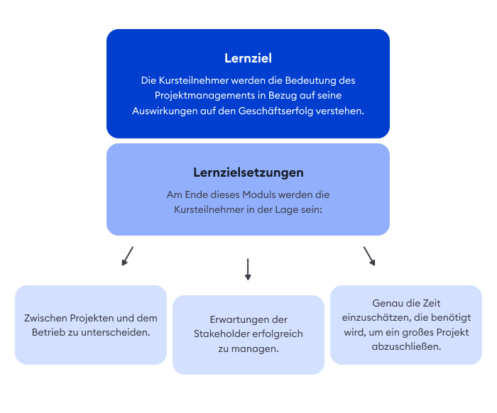 Lernziele und -zielsetzungen