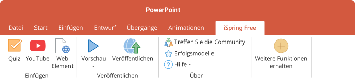 Erstellen Sie ein kostenloses Quiz mit iSpring Free