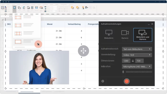 Screencast Screencasts für die Arbeitsanweisung