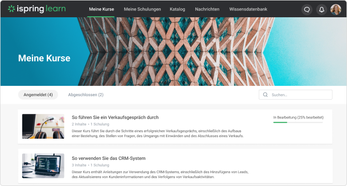 iSpring Learn Vergleich der E-Learning-Software iSpring Learn