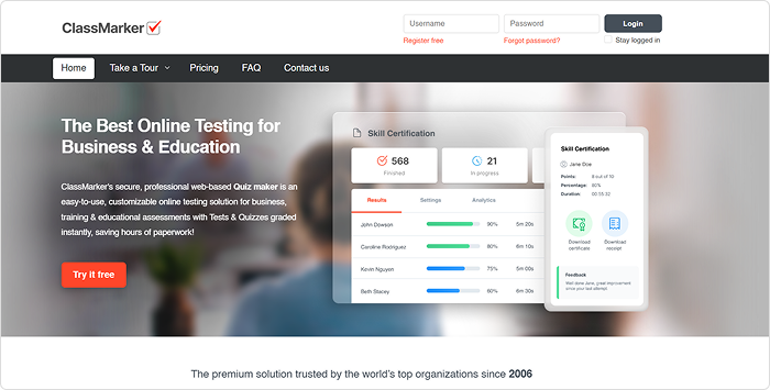ClassMarker Multiple-Choice-Test mit ClassMarker erstellen