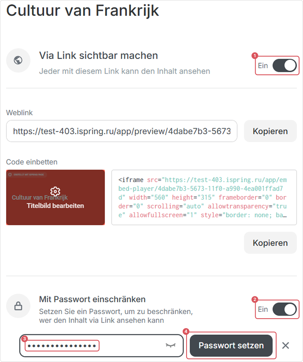 SCORM-Cloud Alternative: Passwort setzen