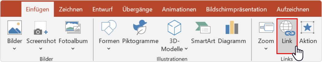 PDF-Datei als Link einbetten PDF-Datei als Link in PowerPoint einfügen