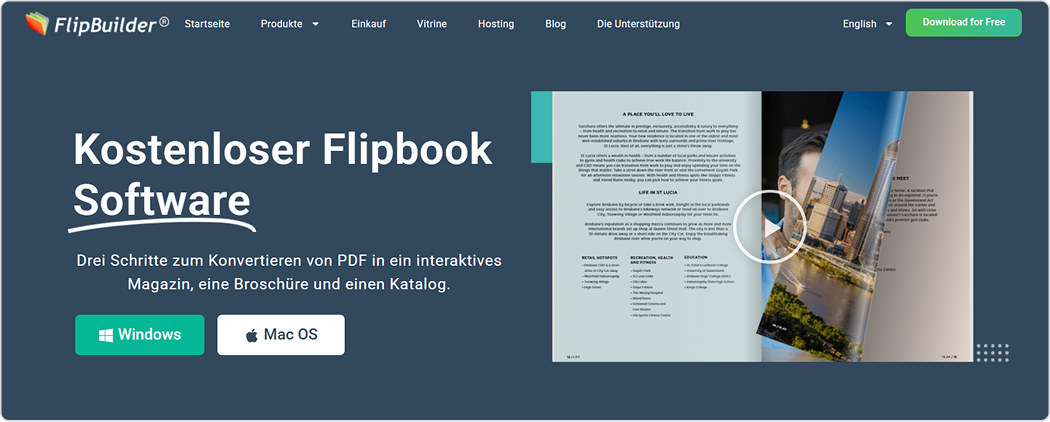 Flipbook erstellen mit FlipBuilder