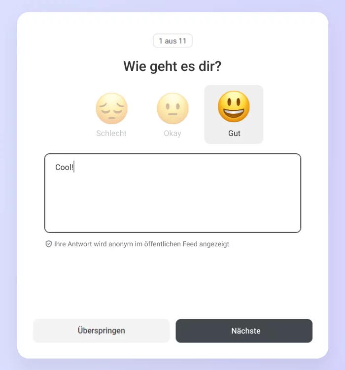E-Learning mit einer Plattform erstellen: Pulsbefragungen