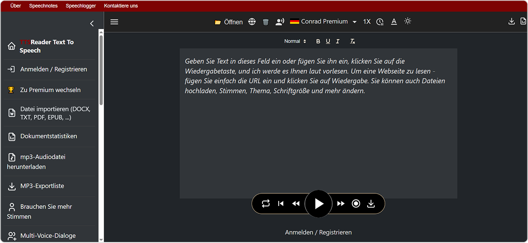 TTSReader Text to Speech-Software TTSReader