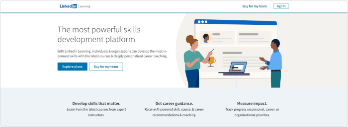 LinkedIn Learning Online-Kurs-Plattform