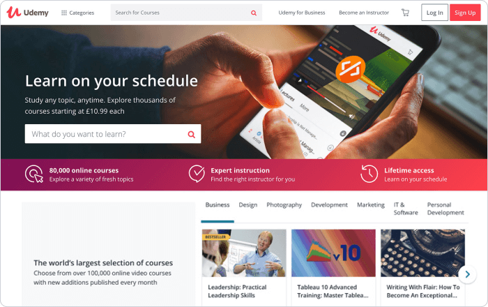 Udemy Online-Kurs-Plattform