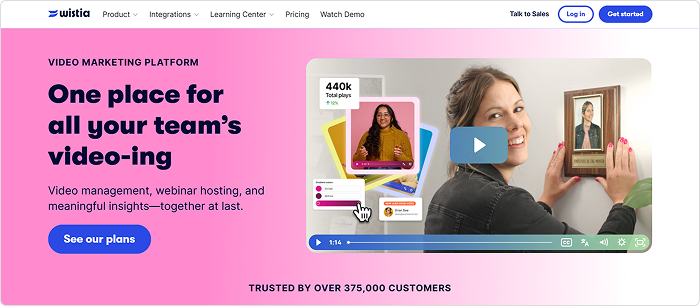 Wistia - Software zum Erstellen von Erklärvideos