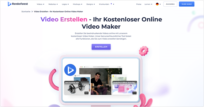 Renderforest - Software zum Erstellen von Erklärvideos
