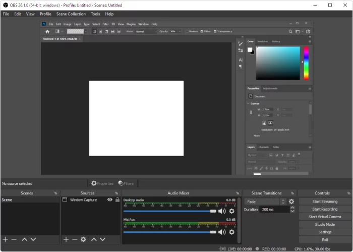 OBS Studio - Software zum Erstellen von Erklärvideos