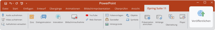 PowerPoint zusammenführen: Präsentation veröffentlichen