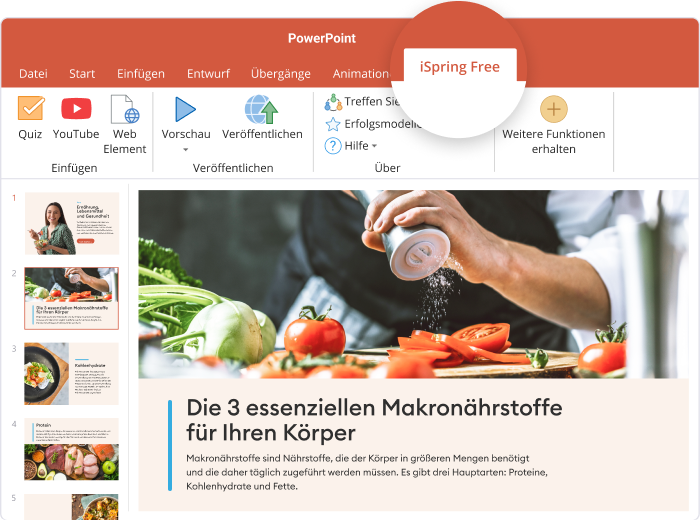 SCORM-Datei mit iSpring Free erstellen