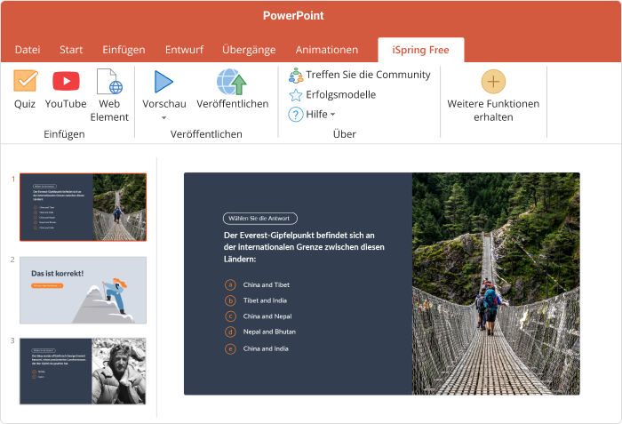 Schulungsunterlagen mit iSpring Free erstellen